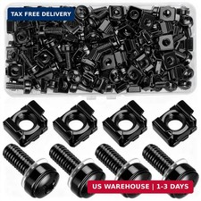 110PCS Rack Mount Screws Cage Nuts Washers M6x20mm for Server Rack Cabinet Set picture