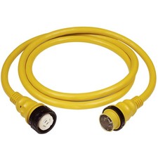 Marinco 50Amp 125/250V Shore Power Cable - 25' - Yellow picture