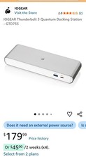 IO Gear Thunderbolt 3 Quantum Docing Station picture