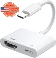 Adaptador USB C a HDMI Digital AV para iPhone 15, pantalla de sincronización de picture