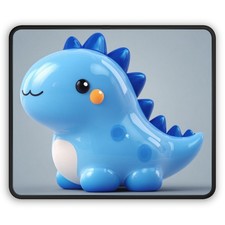 Cute Blue Dinosaur Gaming Mouse Pad | Kawaii Dino Desk Mat picture