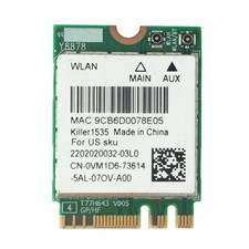 Genuine Killer 1535 Dell Alienware 15 17 R3 Wireless Wi-Fi WLAN Card  TESTED  picture