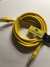 Comcast Xfinity CAT5e Ethernet Patch Cord Yellow 7 FT 24 AWG Vericom U/UTP C6 picture