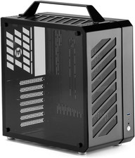 C34 Ultra-Compact Portable ATX PC Case with Handle | Full ATX in Mini-Itx Size. picture