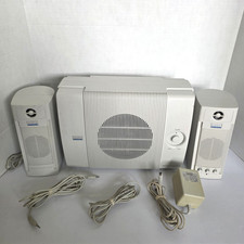 Altec Lansing ACS250 Vintage Computer Speakers with ACS40 Satellites Tested picture