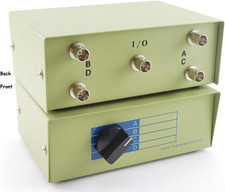Cablesonline 4-Way Metal ABCD BNC Manual Rotary Switch Box (SB-037) picture