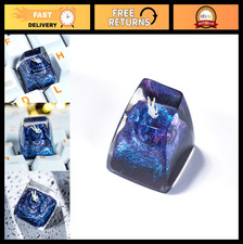 Aesthetic Dark Blue Galaxy Astronaut Keycap SA Profile Custom Artisan Keyboard C picture