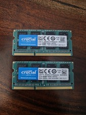 Lot of 2 Crucial 4GB DDR3L-1600 Laptop RAM – 8GB TOTAL picture