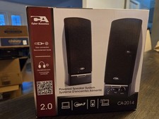 Cyber Acoustics CA-2014 Computer Speakers Full Stereo Sound Convenient Controls picture