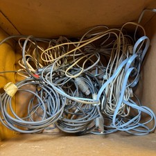 Vintage Computer/PHONE Electronic Cable Lot of Various Cables 7lbs picture