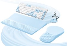 Ospelelf Keyboard Wrist Rest and Mouse Pad Set, Ergonomic Memory Foam Wrist S... picture