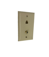 CH-37F1T1 PHONE & F CONNECTOR WALL PLATE picture