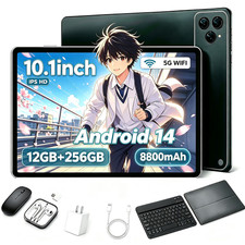 10.1inch tablet Android 14 12GB RAM 256GB ROM 1920*1200 IPS HD 8800mAh 5G WIFI picture