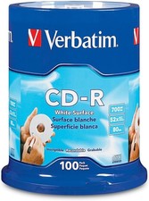 CD-R Blank Discs 700MB 80 Minutes 52x Speed Recordable 100 Pack Spindle picture