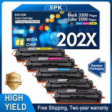 202X CF500X 5PK 2BK/C/M/Y High Yield Toner fit for M254dw M281fdw M280nw M281cdw picture