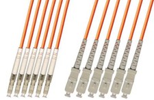 Direct Burial Outdoor LC SC 6 Strand Fiber Optic Cable Multimode 62.5/125 15M picture