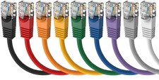 75 FOOT Cat5E 350MHz Copper 24AWG Ethernet Patch Cable Molded Plugs 9 Colors picture