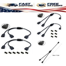 Jstincal ARGB Splitter Cable 1-to-2 5V 3 Pin Female to Female RGB Extension 2 picture