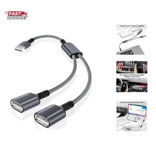 USB Splitter 1 in 2 Out 1FT,USBA Male to Double Female Y Cable Extension Adap... picture