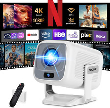 [Auto Focus & 2026 Upgraded] Mini Projector 1080P FHD Support 4K Portable Projec picture