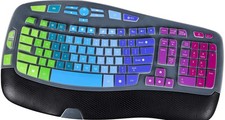 Logitech Keyboard Cover & Skin for MK550 & MK570 - Ultra Thin & Rainbow picture