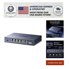 Unmanaged 6-Port Ethernet Switch 2.5Gb & 10Gb SFP+ - Plug & Play Flexibility picture