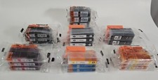 Lot Of 20 Aftermarket CANON 220 221BK 221C 221M 221Y INK CARTRIDGES Sealed picture