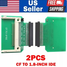 2x CF Compact Flash Memory Card To 50pin 1.8