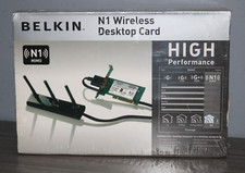 BELKIN N1 MIMO N1 WIRELESS DESKTOP CARD , NEW  picture