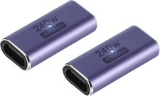 GHQXZT 240W USB C Coupler (2 Pack), Type C Female to purple  picture