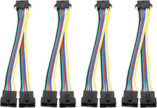 15CM 1 to 2 ARGB Splitter Cable, 4 Pcs PWM Fans RGB Extension Power Cord with SM picture