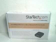 StarTech.com 10/100Mbps Ethernet to USB 2.0 Network LPR Print Server Sealed picture