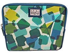 Brighton Tablet Ipad Case Paint BX Coated Fabric Full Zip Magnetic Back Pocket picture