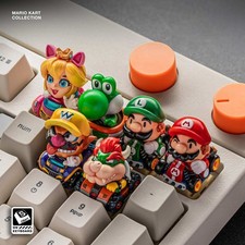 S-Craft Mario Kart MK Bowser Wario Luigi Mario Yoshi Bundle Artisan Keycap lot picture