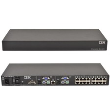 IBM 1735-HC1 16 Port Rack Console KVM Switch PN 41Y9315 FRU 41Y9318 1735-4LX picture