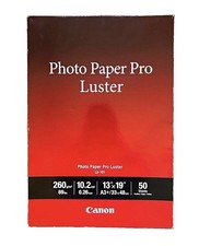 Canon Photo Paper Pro Luster LU-101 13x19 A3 +/33 x 48cm 50 Sheets New & Sealed picture