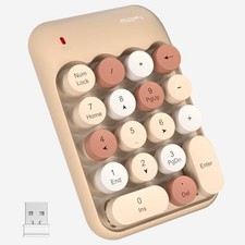 Compact Black USB Numeric Keypad - Silent Operation & Portable for Any Workspace picture