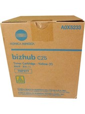 Konica Minolta TNP27Y (A0X5233) Yellow Toner Cartridge Genuine OEM picture