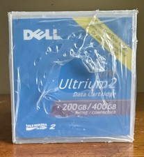 Dell LTO Ultrium 2 200GB/400GB Data Cartridge Select Dell PowerVault Storage 5PK picture