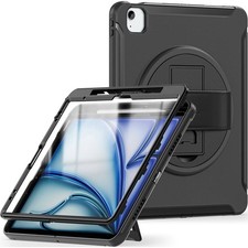 SAHARA iPad Air 11 M3/M2 Raider Heavy Duty Case with Hand Strap Black picture