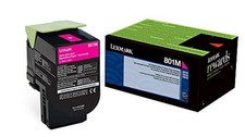 Original Lexmark 80C10M0 Magenta Toner. New Sealed Box, We Ship Fast picture