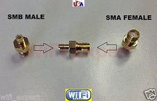 SMA Female To SMB Male  Antenna Adapter Converter SMA Jack to SMB Straight USA picture