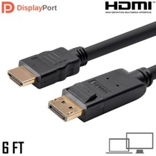 6FT DisplayPort DP 1.2a to HDMI Cable 4K 60Hz HDTV 3D 1080p MacBook Monitor picture