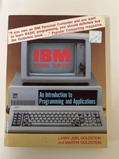 IBM Personal Computer Programming Applications Goldstein Vintage BASIC Book picture