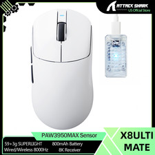 ATTACK SHARK X8 Ultimate Wireless Gaming Mouse, 55g Ultra-Lightweight BT/2.4GHz picture