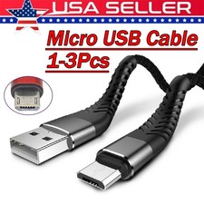 Heavy Duty Micro USB Fast Charger Data Cable Cord For Samsung Android HTC LG Lot picture