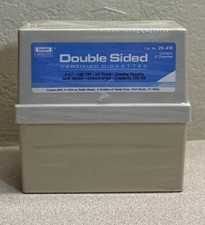 NIP Tandy Double Sided Diskettes (10) 26-418 Sealed In Original Case Vintage picture