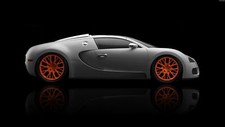 Cars bugatti veyron grand sport Desk Mat Stitched picture