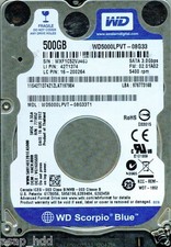 WESTERN DIGITAL SATA 500GB WD5000LPVT-08G33T1 DCM: HACVJBBB picture