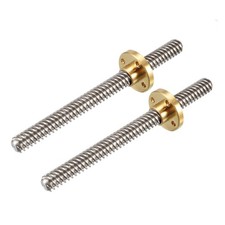 2PCS 4  T8 Pitch 8mm 8mm Screw Rod with Copper Nut for 3D Printer picture